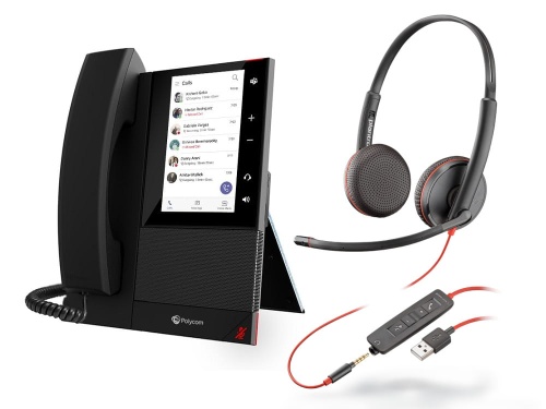 Poly CCX 500 z słuchawką Blackwire C3225