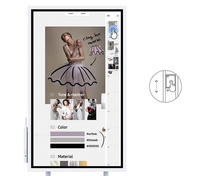 Samsung Flip Navigation
